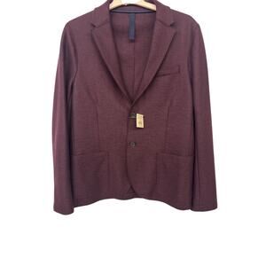 New Harris wharf London EU 50 US sz40 Bordeaux light wool sport coat 2 button